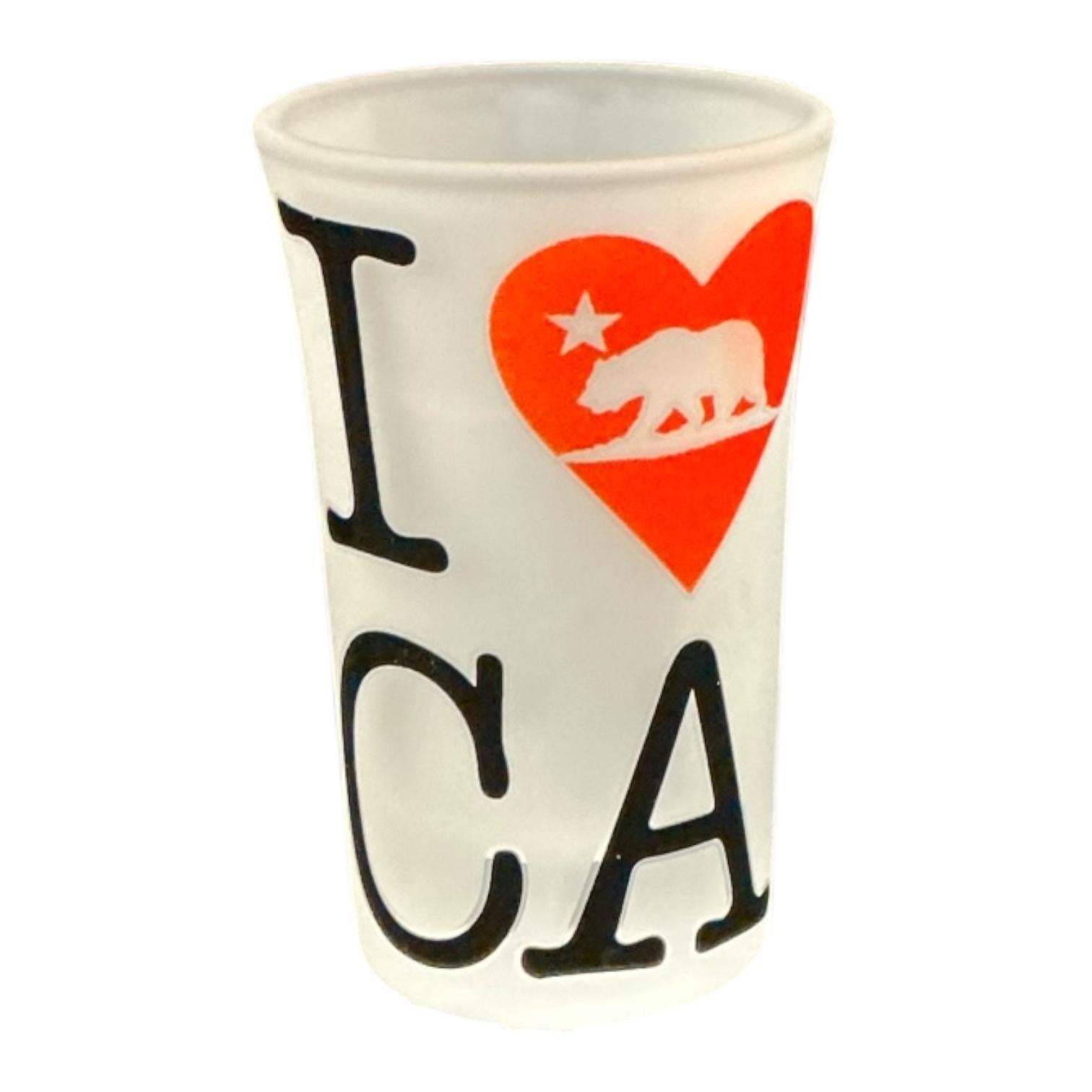 Shot Glass I Love Ca Bear Tulip
