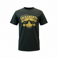 Youth T-Shirt Gold State Capital Blk