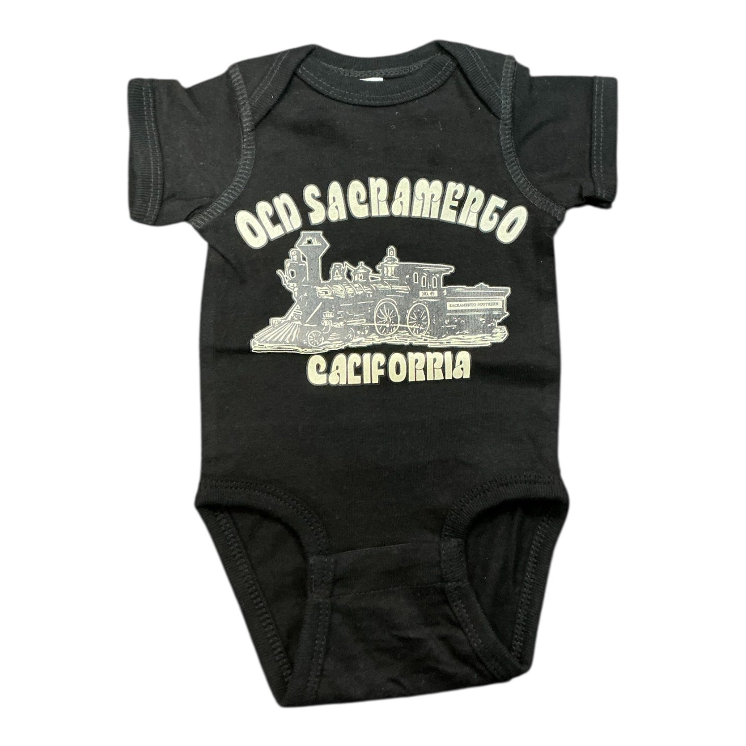 Old Sacramento Train Onesie
