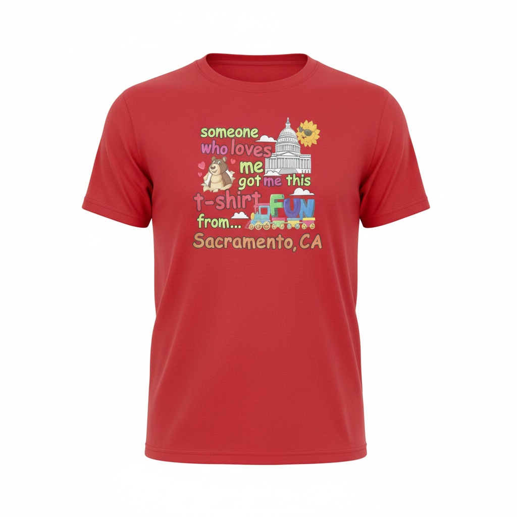Youth T-Shirt Someone in Sac Loves Me