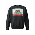 Youth Crewneck CA Bear Flag Blk